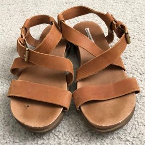 Real Leather Sandals- Tan
